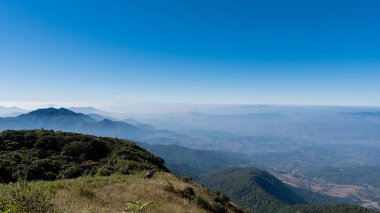 Kio Mae Pan 'daki dağlar ve gökyüzü, Tayland' daki Chiang Mai cazibesi