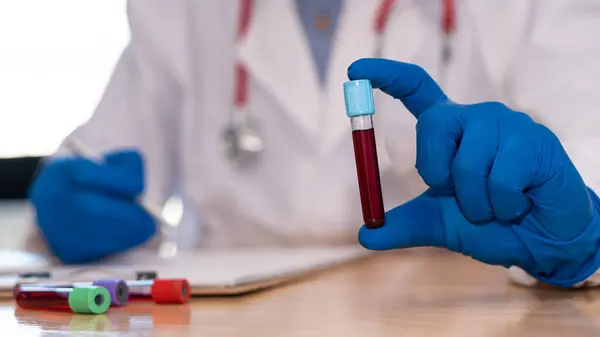 Doctors carry blood vessels in experiments and concept of radiological examination.