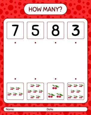 Hint eriğiyle kaç tane sayma oyunu. Anaokulu öğrencileri için çalışma listesi, aktivite listesi, basılabilir çalışma listesi