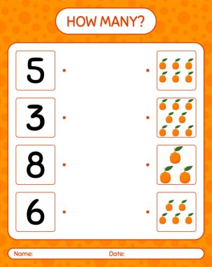 Imbe ile kaç tane sayma oyunu. Anaokulu çocukları için çalışma listesi, aktivite listesi, yazdırılabilir çalışma tablosu