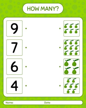 Kefir limonlu kaç tane sayma oyunu. Anaokulu çocukları için çalışma listesi, aktivite listesi, yazdırılabilir çalışma tablosu