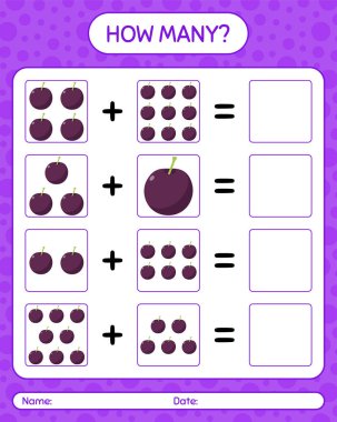 Erik ile kaç tane sayma oyunu. Anaokulu öğrencileri için çalışma listesi, aktivite listesi, basılabilir çalışma listesi