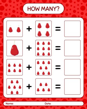 Gül elmasıyla kaç tane sayma oyunu. Anaokulu öğrencileri için çalışma listesi, aktivite listesi, basılabilir çalışma listesi