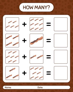Demirhindi ile kaç tane sayma oyunu. Anaokulu öğrencileri için çalışma listesi, aktivite listesi, basılabilir çalışma listesi