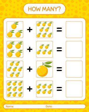 Kaç tane sayma oyunu var Yuzu? Anaokulu öğrencileri için çalışma listesi, aktivite listesi, basılabilir çalışma listesi