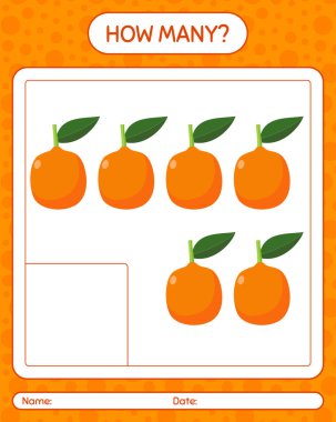 Imbe ile kaç tane sayma oyunu. Anaokulu çocukları için çalışma listesi, aktivite listesi, yazdırılabilir çalışma tablosu