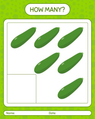 Kabaklı kaç tane sayma oyunu var? Anaokulu çocukları için çalışma listesi, aktivite listesi, yazdırılabilir çalışma tablosu