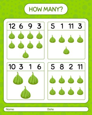 Kızılderili inciri ile kaç tane sayma oyunu. Anaokulu çocukları için çalışma listesi, aktivite listesi, yazdırılabilir çalışma tablosu