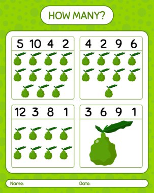 Kefir limonlu kaç tane sayma oyunu. Anaokulu çocukları için çalışma listesi, aktivite listesi, yazdırılabilir çalışma tablosu