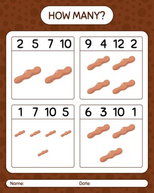 Demirhindi ile kaç tane sayma oyunu. Anaokulu çocukları için çalışma listesi, aktivite listesi, yazdırılabilir çalışma tablosu