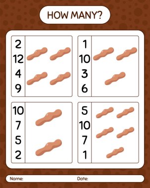 Demirhindi ile kaç tane sayma oyunu. Anaokulu çocukları için çalışma listesi, aktivite listesi, yazdırılabilir çalışma tablosu