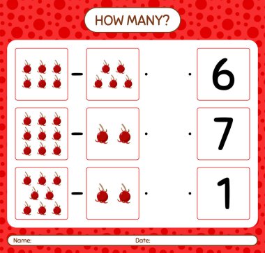 Anaokulu öğrencileri için Ugni çalışma kağıdıyla kaç tane sayma oyunu var?