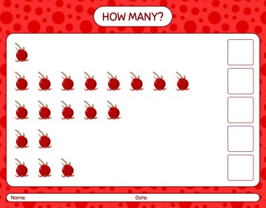 Anaokulu öğrencileri için Ugni çalışma kağıdıyla kaç tane sayma oyunu var?