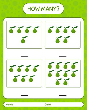 Anaokulu çocukları için kaffir kireç çalışma kağıdıyla kaç tane sayma oyunu var?