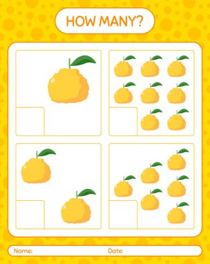 Anaokulu çocukları, aktivite kağıtları, basılabilir çalışma kağıtları için kaç tane Ugli çalışma kağıdıyla birlikte sayım oyunu