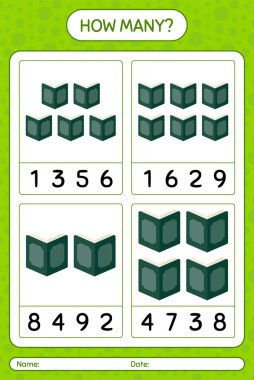 Quran 'la kaç tane sayma oyunu var? Anaokulu çocukları için çalışma listesi, aktivite listesi, yazdırılabilir çalışma tablosu