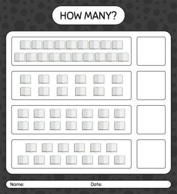 Quran 'la kaç tane sayma oyunu var? Anaokulu çocukları için çalışma listesi, aktivite listesi, yazdırılabilir çalışma tablosu