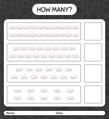 Quran 'la kaç tane sayma oyunu var? Anaokulu çocukları için çalışma listesi, aktivite listesi, yazdırılabilir çalışma tablosu