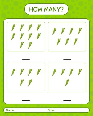 Bamyayla kaç tane sayma oyunu. Anaokulu çocukları için çalışma listesi, aktivite listesi, yazdırılabilir çalışma tablosu