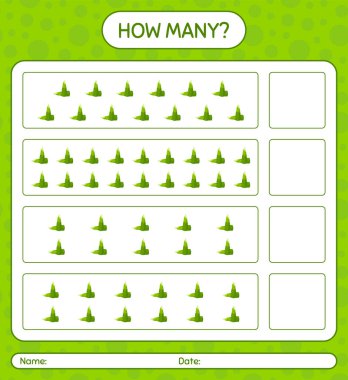 Bambu filizi ile kaç tane sayma oyunu. Anaokulu çocukları için çalışma listesi, aktivite listesi, yazdırılabilir çalışma tablosu