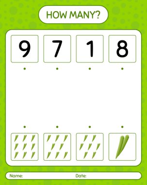 Bamyayla kaç tane sayma oyunu. Anaokulu çocukları için çalışma listesi, aktivite listesi, yazdırılabilir çalışma tablosu