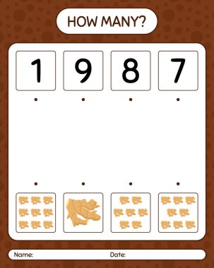 Zencefille kaç tane sayma oyunu var? Anaokulu çocukları için çalışma listesi, aktivite listesi, yazdırılabilir çalışma tablosu