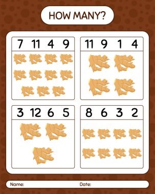 Zencefille kaç tane sayma oyunu var? Anaokulu çocukları için çalışma listesi, aktivite listesi, yazdırılabilir çalışma tablosu