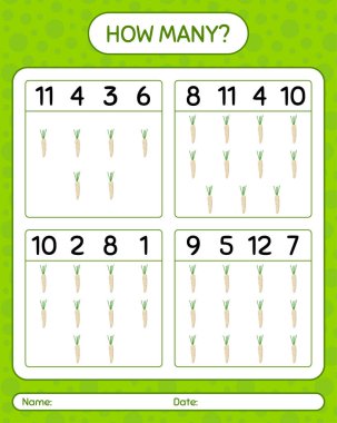 Hamburg maydanozuyla kaç tane sayma oyunu. Anaokulu çocukları için çalışma listesi, aktivite listesi, yazdırılabilir çalışma tablosu