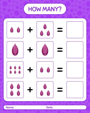 Kaç tane arpacık soğanlı sayma oyunu. Anaokulu çocukları için çalışma listesi, aktivite listesi, yazdırılabilir çalışma tablosu