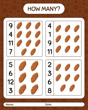 Taro köküyle kaç tane sayma oyunu var? Anaokulu çocukları için çalışma listesi, aktivite listesi, yazdırılabilir çalışma tablosu