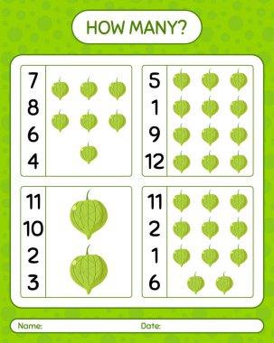 Domatesli kaç tane sayma oyunu var? Anaokulu çocukları için çalışma listesi, aktivite listesi, yazdırılabilir çalışma tablosu