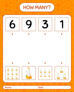 Kimya tüpüyle kaç tane sayma oyunu. Anaokulu öğrencilerinin çalışma listesi, çocukların faaliyet listesi.