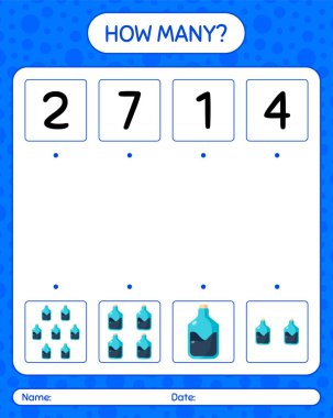 Kimya tüpüyle kaç tane sayma oyunu. Anaokulu öğrencilerinin çalışma listesi, çocukların faaliyet listesi.