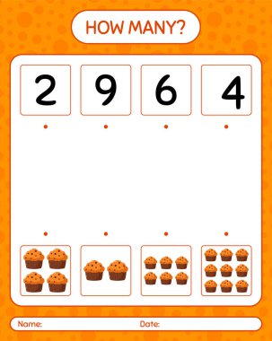 Kekle kaç tane sayma oyunu. Anaokulu öğrencilerinin çalışma listesi, çocukların faaliyet listesi.