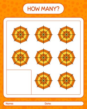 Örümcek ağıyla kaç tane sayma oyunu. Anaokulu öğrencilerinin çalışma listesi, çocukların faaliyet listesi.