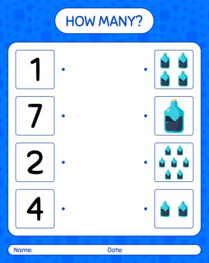 Kimya tüpüyle kaç tane sayma oyunu. Anaokulu öğrencilerinin çalışma listesi, çocukların faaliyet listesi.