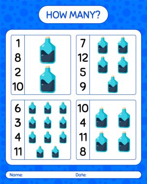 Kimya tüpüyle kaç tane sayma oyunu. Anaokulu öğrencilerinin çalışma listesi, çocukların faaliyet listesi.