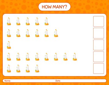 Kimya tüpüyle kaç tane sayma oyunu. Anaokulu öğrencilerinin çalışma listesi, çocukların faaliyet listesi.