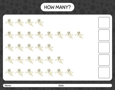 Hayaletlerle kaç tane sayma oyunu var? Anaokulu öğrencilerinin çalışma listesi, çocukların faaliyet listesi.