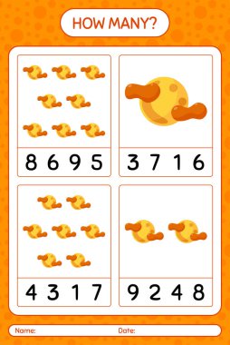 Dolunayda kaç tane sayma oyunu var? Anaokulu öğrencilerinin çalışma listesi, çocukların faaliyet listesi.