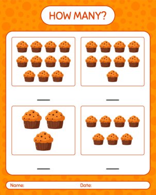 Kekle kaç tane sayma oyunu. Anaokulu öğrencilerinin çalışma listesi, çocukların faaliyet listesi.