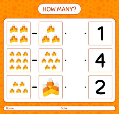 Mısır şekeriyle kaç tane sayma oyunu. Anaokulu öğrencilerinin çalışma listesi, çocukların faaliyet listesi.