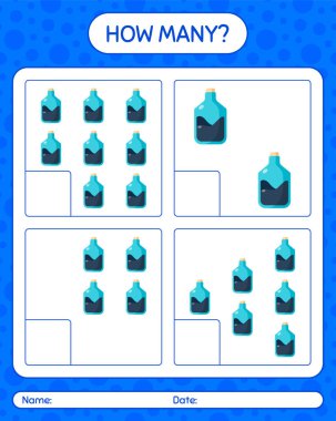 Kimya tüpüyle kaç tane sayma oyunu. Anaokulu öğrencilerinin çalışma listesi, çocukların faaliyet listesi.