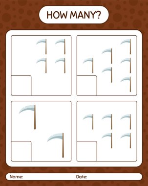 Tırpanla kaç tane sayma oyunu var? Anaokulu öğrencilerinin çalışma listesi, çocukların faaliyet listesi.