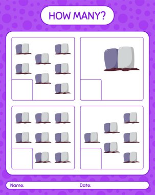 Mezar taşıyla kaç tane sayma oyunu. Anaokulu öğrencilerinin çalışma listesi, çocukların faaliyet listesi.