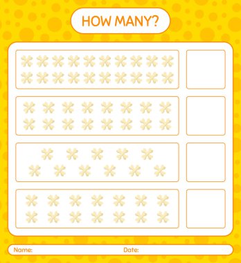 Kemiklerle kaç tane sayma oyunu var? Anaokulu öğrencilerinin çalışma listesi, çocukların faaliyet listesi.