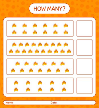 Mısır şekeriyle kaç tane sayma oyunu. Anaokulu öğrencilerinin çalışma listesi, çocukların faaliyet listesi.