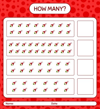 Göz küresiyle kaç tane sayma oyunu. Anaokulu öğrencilerinin çalışma listesi, çocukların faaliyet listesi.