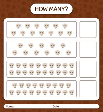 Kafatasıyla kaç tane sayma oyunu var? Anaokulu öğrencilerinin çalışma listesi, çocukların faaliyet listesi.