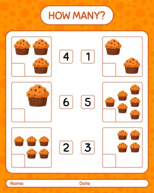 Kekle kaç tane sayma oyunu. Anaokulu öğrencilerinin çalışma listesi, çocukların faaliyet listesi.